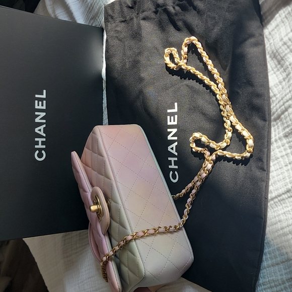 Chanel mini top handle multi color **RARE** - Picture 3 of 3